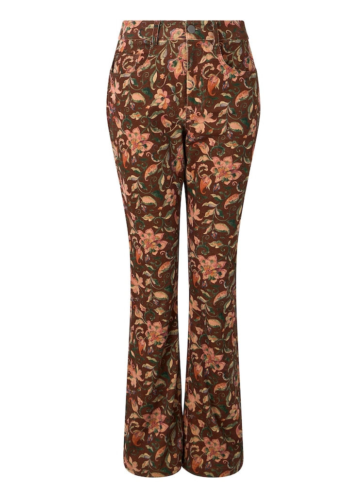 Joe Browns Brown Bella Printed Cord Trousers - Image 5 of 5 Joe Browns Brown Bella Printed Cord Trousers - Image 5 of 5
