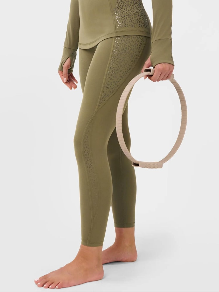 Sweaty Betty Brown Ultimate Studio Pilates Gripper Leggings - Image 1 of 6