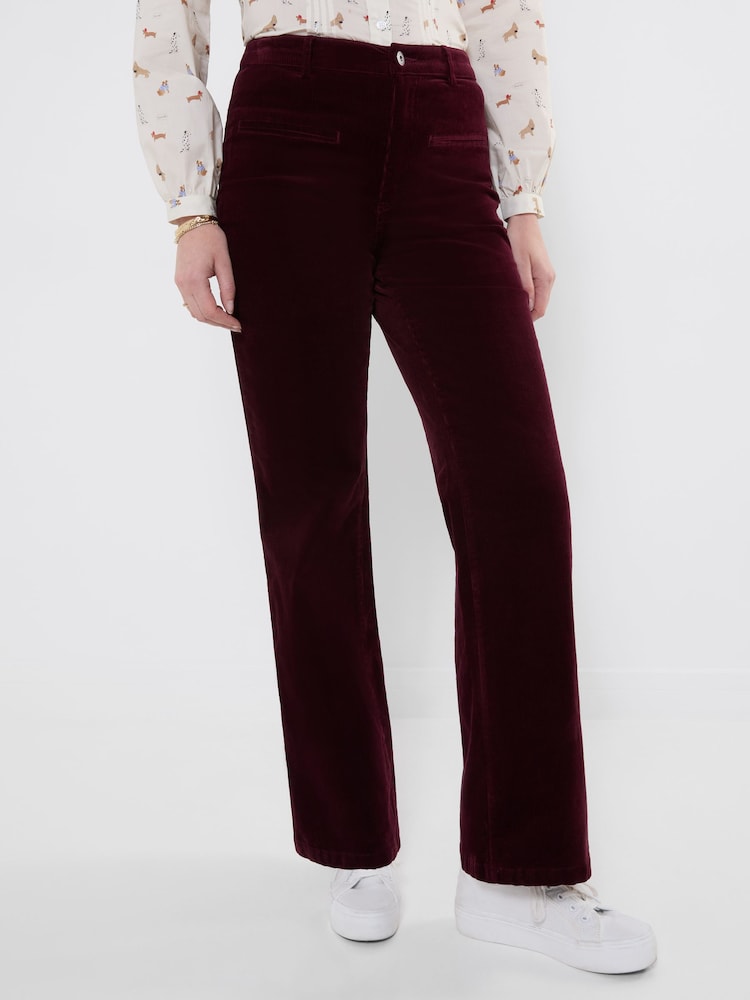 Joe Browns Red Indie Cord Wide Leg Trousers - Image 1 of 5 Joe Browns Red Indie Cord Wide Leg Trousers - Image 1 of 5