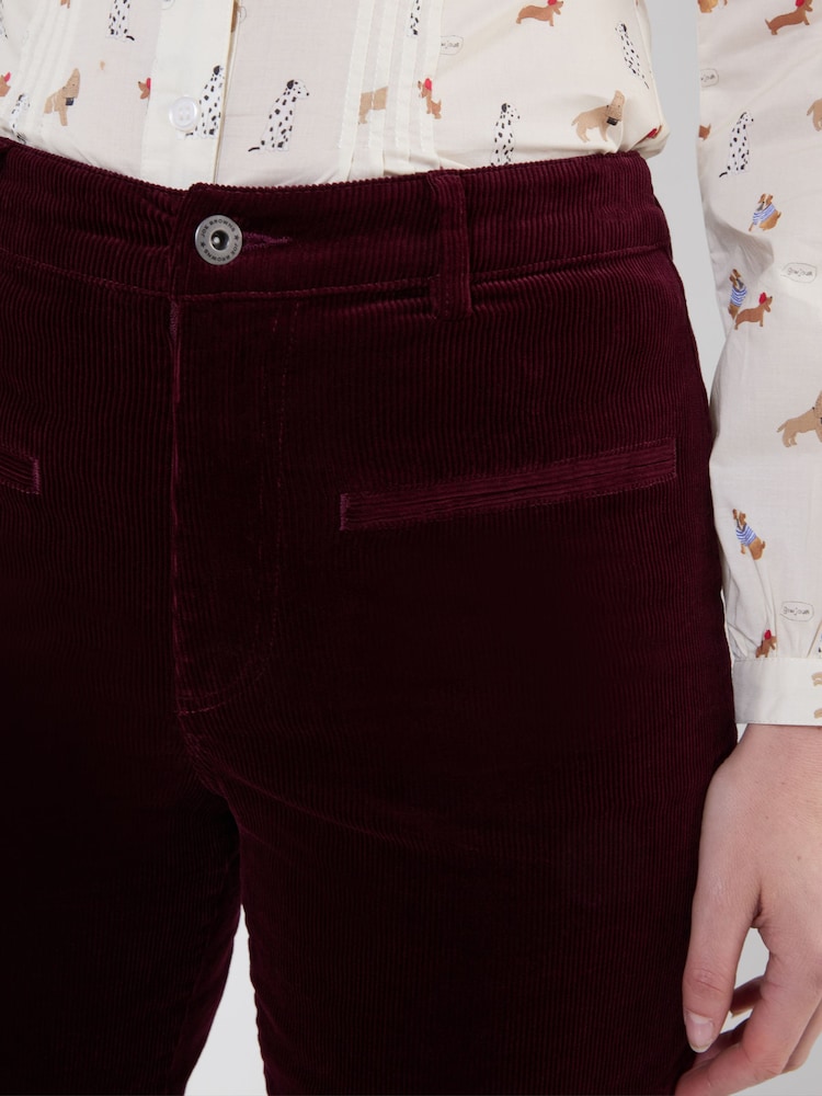 Joe Browns Red Indie Cord Wide Leg Trousers - Image 2 of 5 Joe Browns Red Indie Cord Wide Leg Trousers - Image 2 of 5