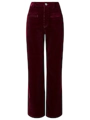 Joe Browns Red Indie Cord Wide Leg Trousers - Image 5 of 5