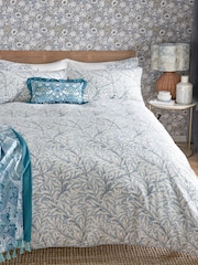 Clarke & Clarke Blue William Morris Willow Boughs 200 Thread Count Duvet Cover and Pillowcase Set - Image 2 of 8