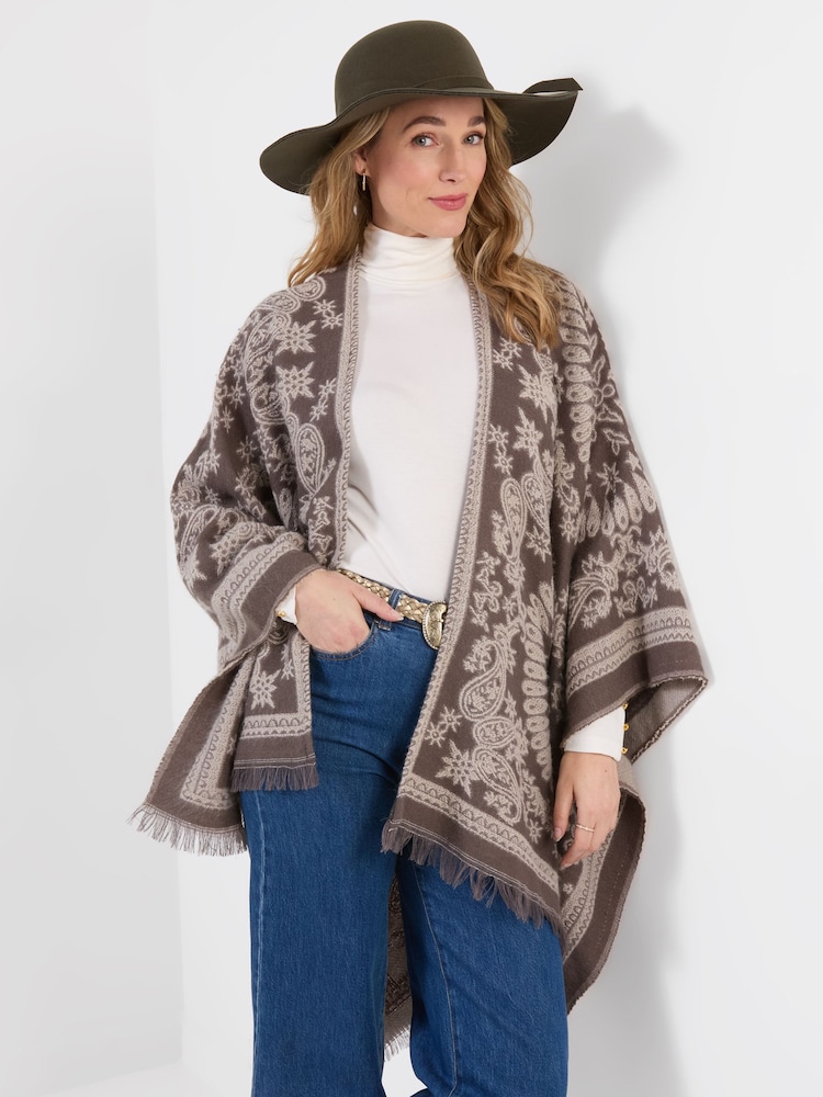 Joe Browns Grey Aurelia Paisley Wrap Cover-Up - Image 1 of 6 Joe Browns Grey Aurelia Paisley Wrap Cover-Up - Image 1 of 6