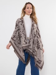 Joe Browns Grey Aurelia Paisley Wrap Cover-Up - Image 3 of 6