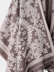 Joe Browns Grey Aurelia Paisley Wrap Cover-Up - Image 5 of 6