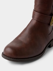 Joe Browns Brown Laces Up Knee High Boots - Image 5 of 8