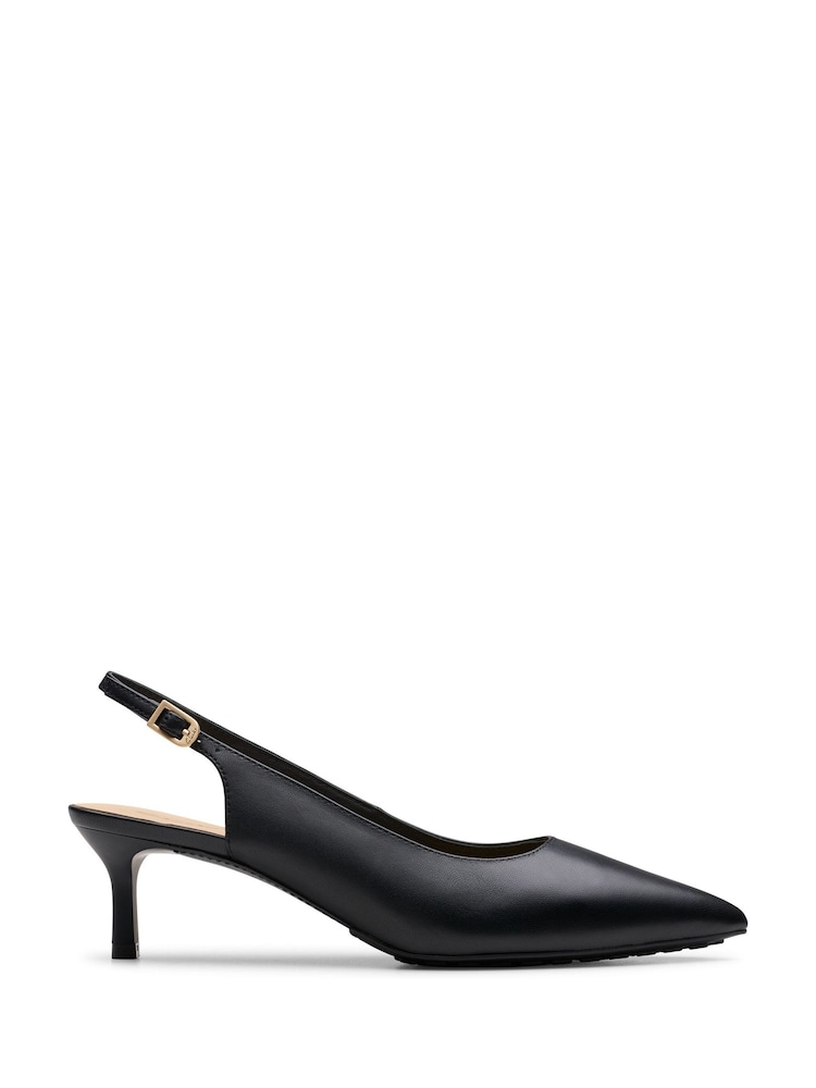 črna - Clarks Usnjeni čevlji Adela Sling - Slika 1 iz 7