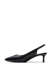 črna - Clarks Usnjeni čevlji Adela Sling - Slika 6 iz 7