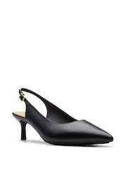 črna - Clarks Usnjeni čevlji Adela Sling - Slika 7 iz 7