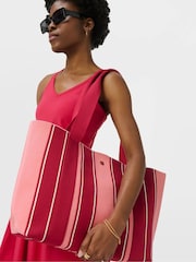 Sweaty Betty Pink Knitted Stripe Bag - Image 6 of 6