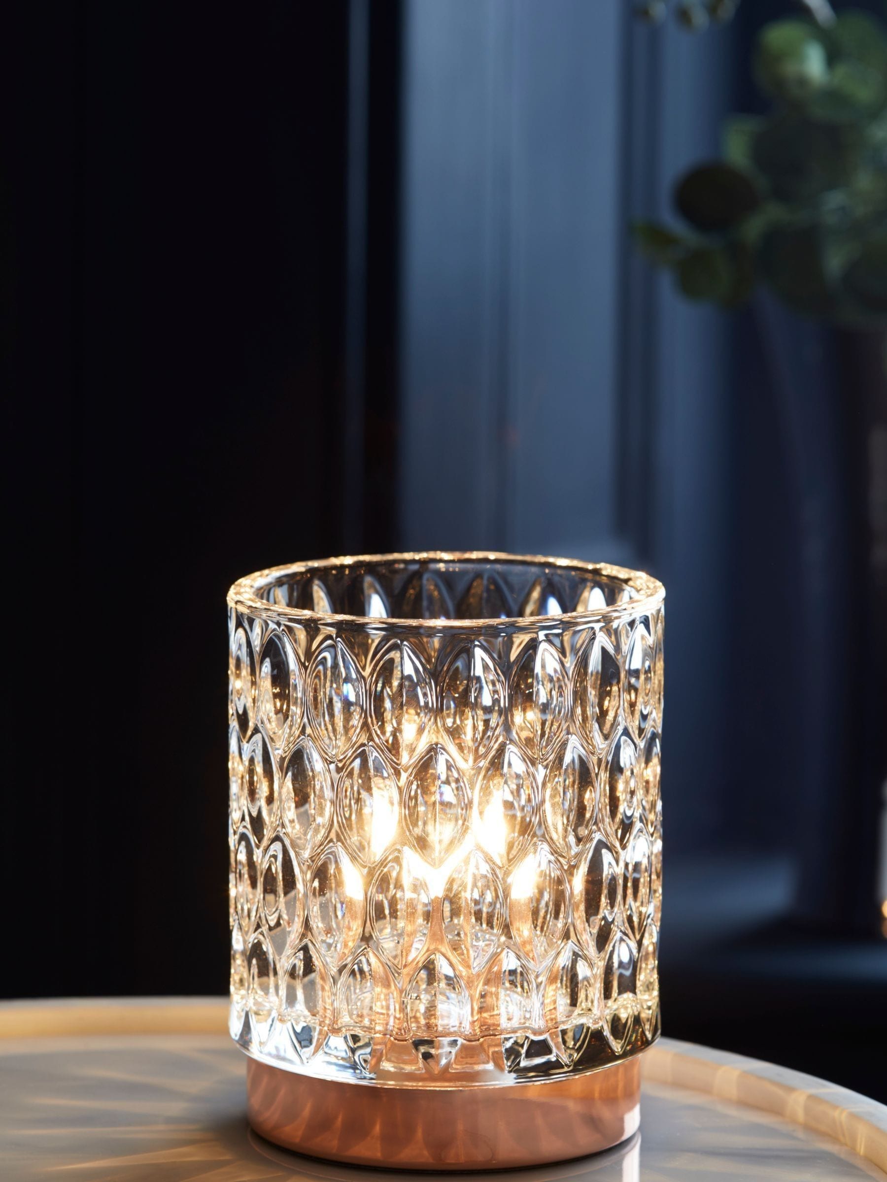 Copper Cleo Touch Table Lamp Laura Ashley