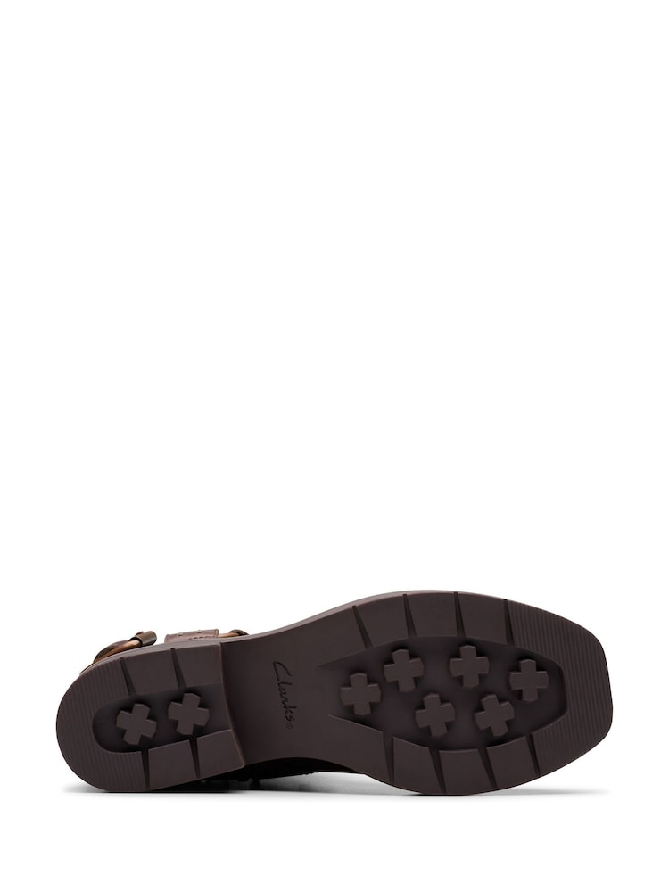 Clarks Walnut Leather Rebelle Up Boots - Image 2 of 6