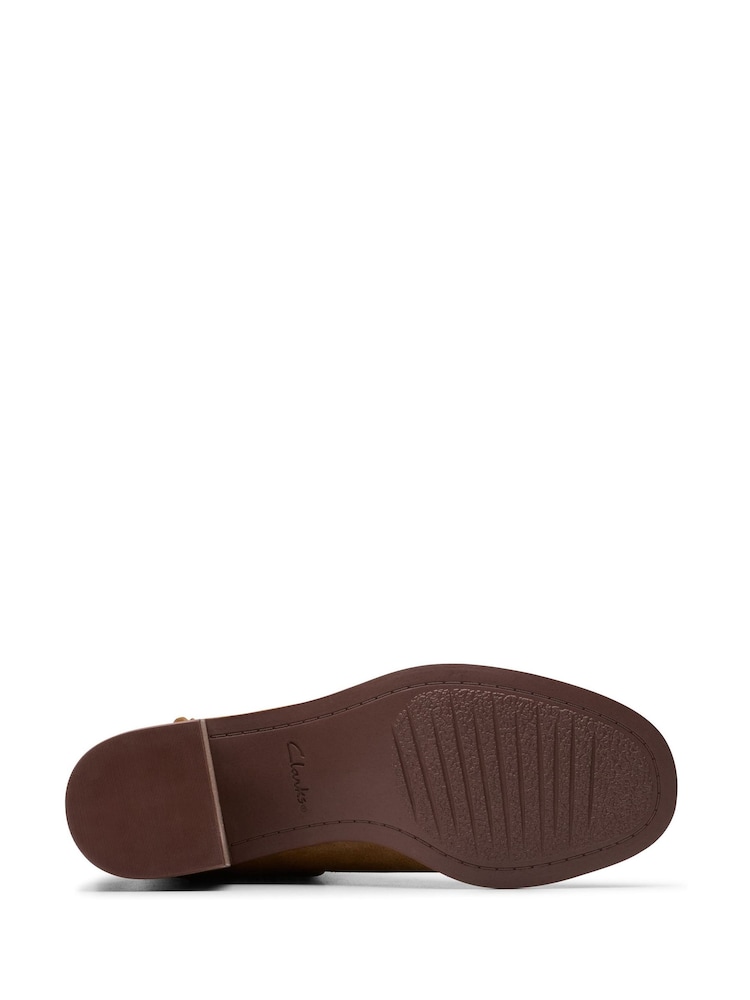 Clarks Walnut Leather Chamberly Top Boots - Image 7 of 7