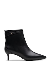 Clarks Black Leather Adela Up Boots - Image 1 of 7