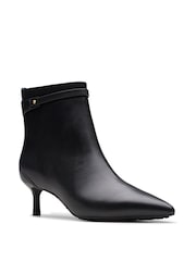 Clarks Black Leather Adela Up Boots - Image 3 of 7