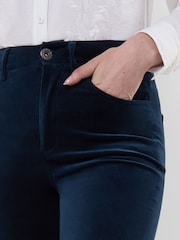 Zils - Joe Browns Luxurious Bootcut Moleskin Trousers - Attēls 3 no 5