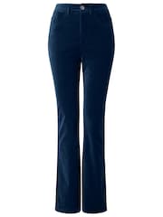 Zils - Joe Browns Luxurious Bootcut Moleskin Trousers - Attēls 5 no 5