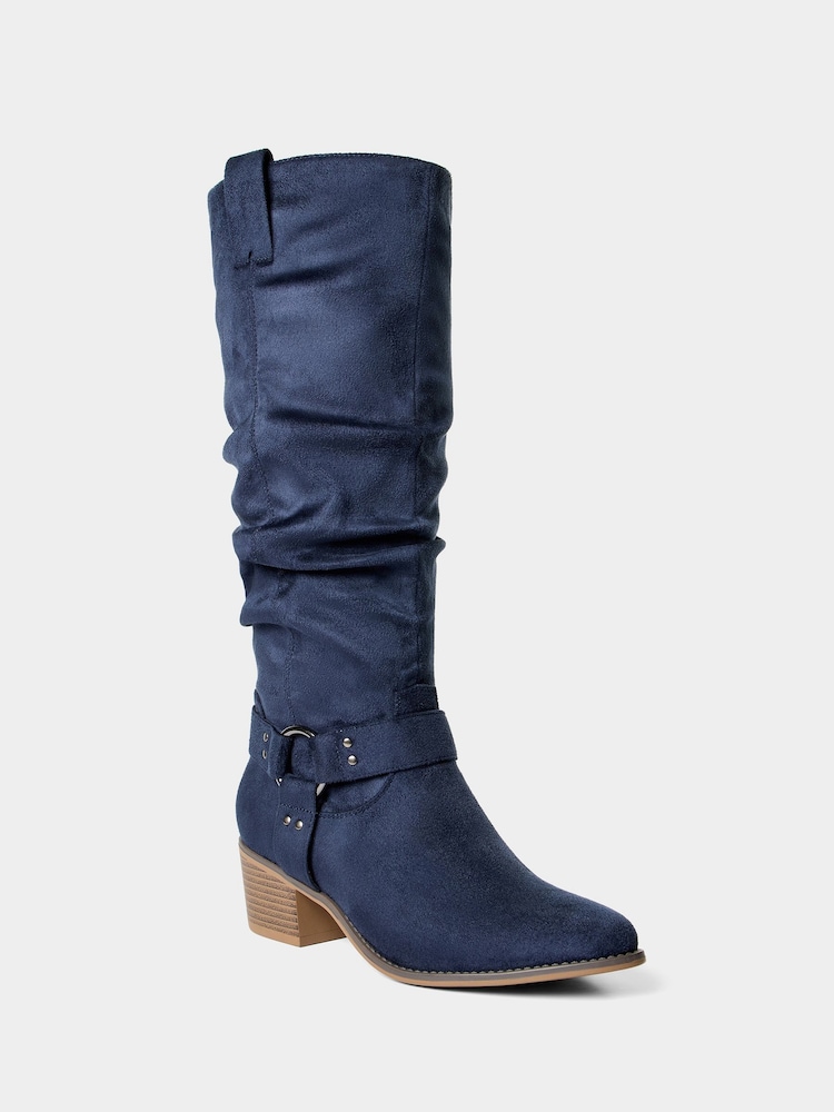 Joe Browns Blue Woodlands Way Knee High Boots - Image 2 of 8 Joe Browns Blue Woodlands Way Knee High Boots - Image 2 of 8