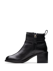 Clarks Black Leather Chamberly Trim Boots - Image 2 of 7