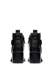 Clarks Black Leather Chamberly Trim Boots - Image 5 of 7
