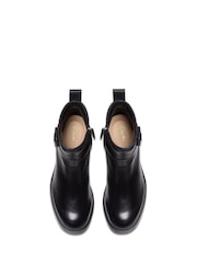 Clarks Black Leather Chamberly Trim Boots - Image 6 of 7