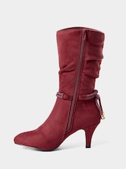 Joe Browns Red Looking Good Slouchy Boots - Image 3 of 6
