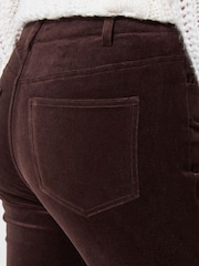 Brūna krāsa - Joe Browns Luxurious Bootcut Moleskin Trousers - Attēls 2 no 5