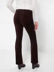Brūna krāsa - Joe Browns Luxurious Bootcut Moleskin Trousers - Attēls 4 no 5