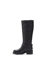 Clarks Black Leather Rebelle Long Boots - Image 2 of 7
