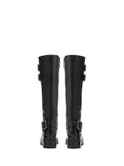 Clarks Black Leather Rebelle Long Boots - Image 6 of 7