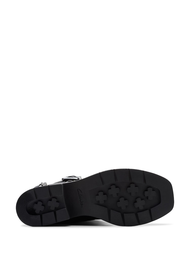 Clarks Black Leather Rebelle Long Boots - Image 7 of 7