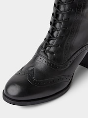 Joe Browns Black Stand Out Tall Leather Lace Up Knee High Boots - Image 6 of 8