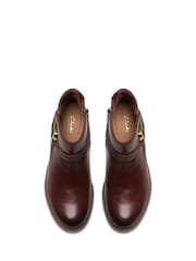 Clarks Brown Standard Fit (F) British Neva Western Buckle Boots - Image 6 of 7