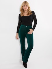 Zaļš - Joe Browns Luxurious Bootcut Moleskin Trousers - Attēls 3 no 5