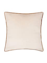 Furn Ecru/Ginger Meridian Velvet 45 x 45cm Cushion Cover - Image 4 of 6