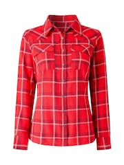 Joe Browns Red Vivienne Checked Shirt - Image 7 of 7