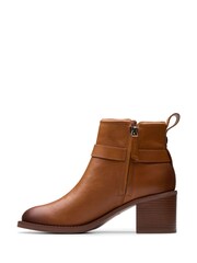 Clarks Brown Mid Lea Chamberly Trim Boots - Image 2 of 7