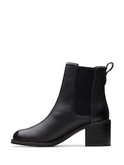 Negru - Cizme din piele Clarks Chamberly Top - Image 2 of 7
