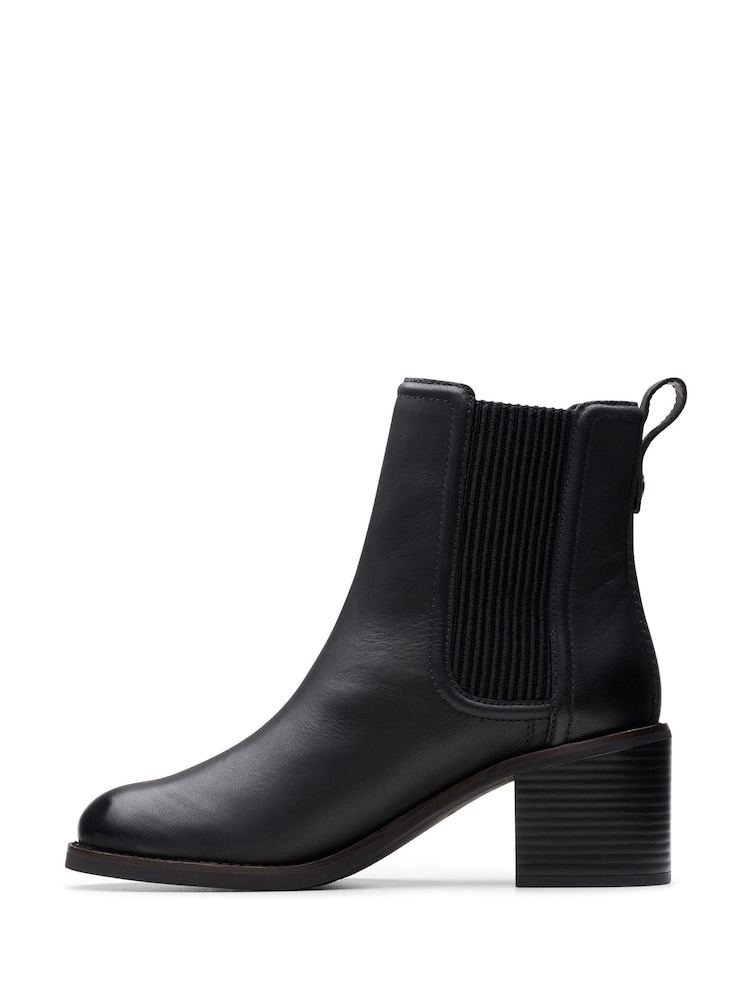 Negru - Cizme din piele Clarks Chamberly Top - Image 2 of 7