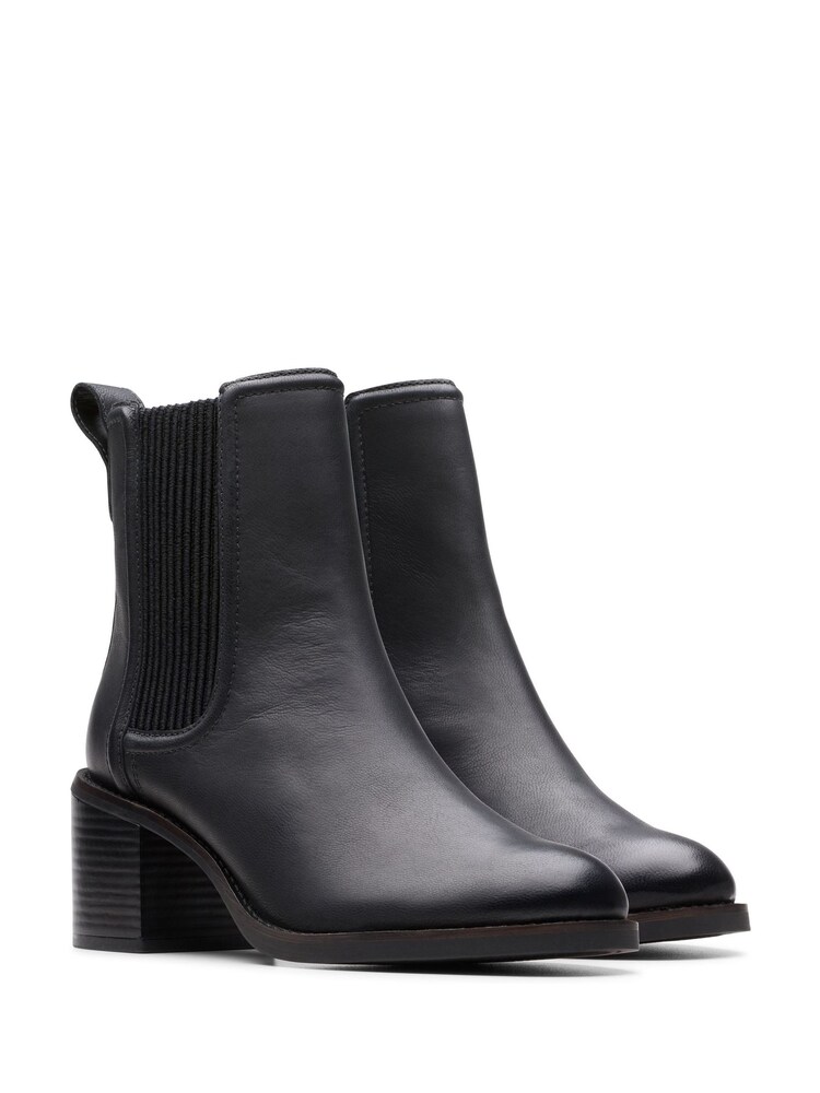 Negru - Cizme din piele Clarks Chamberly Top - Image 3 of 7