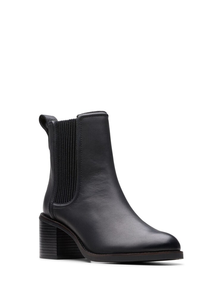 Negru - Cizme din piele Clarks Chamberly Top - Image 4 of 7