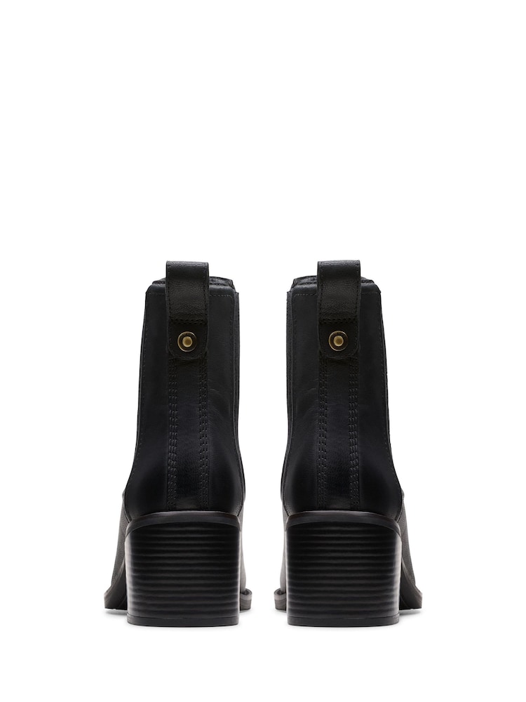 Negru - Cizme din piele Clarks Chamberly Top - Image 5 of 7