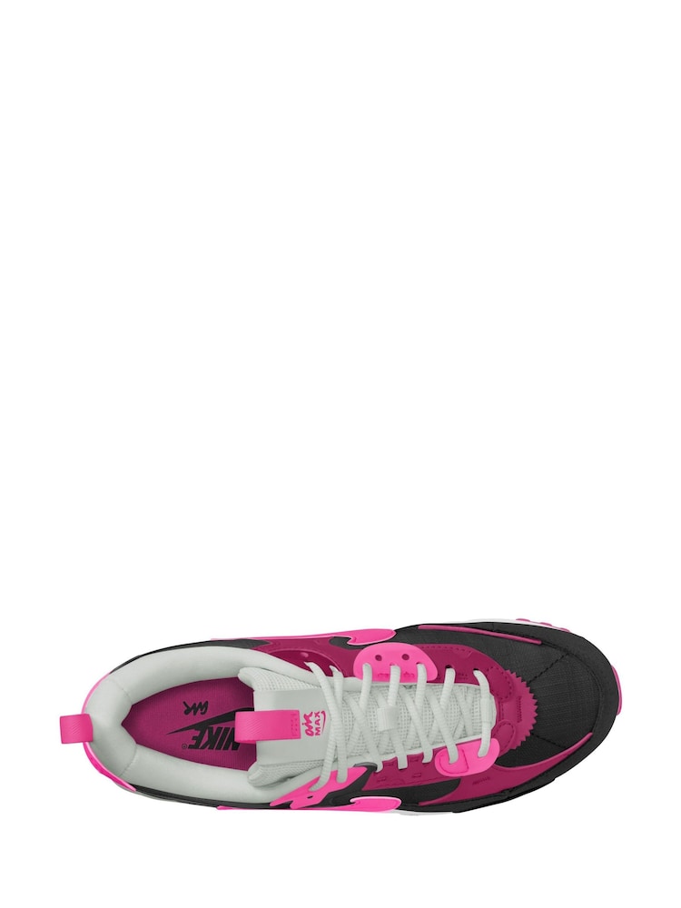 Noir/Rose - Nike Air Max 90 Baskets Futura - Image 3 of 4