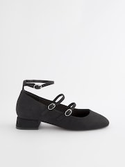Black Forever Comfort® Block Heel Mary Jane Shoes - Image 2 of 6