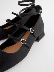 Black Forever Comfort® Block Heel Mary Jane Shoes - Image 4 of 6