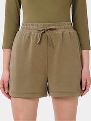 Sweaty Betty Brown Wash Cloud Weight High-Waisted Shorts - Image 4 of 6