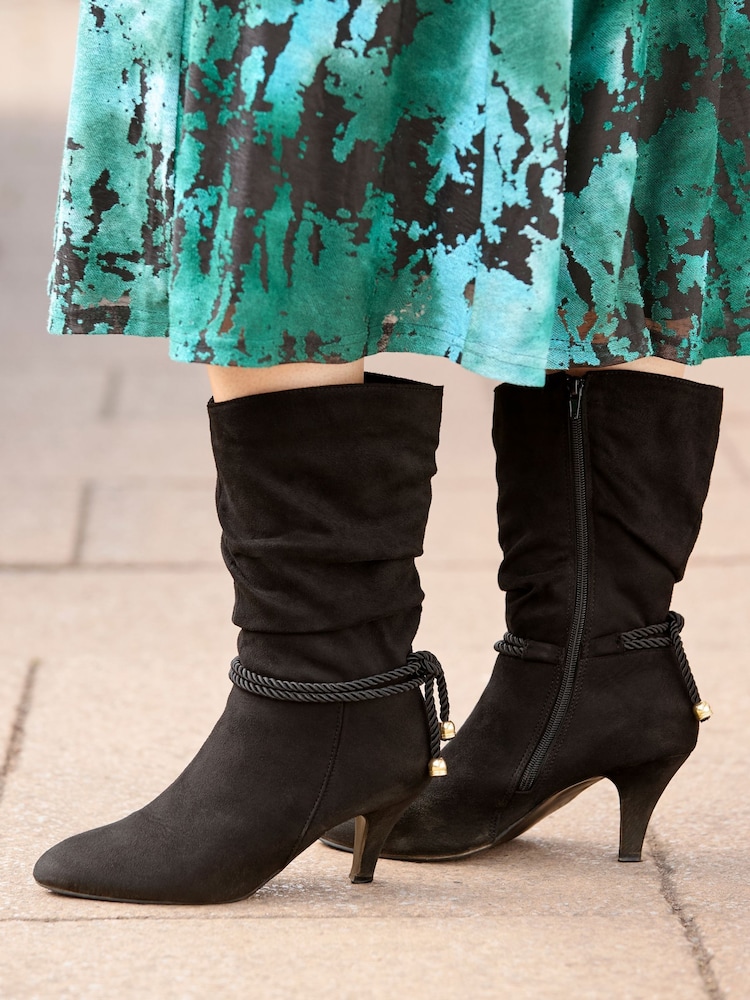 Joe Browns Black Looking Good Slouchy Boots - Image 1 of 8 Joe Browns Black Looking Good Slouchy Boots - Image 1 of 8