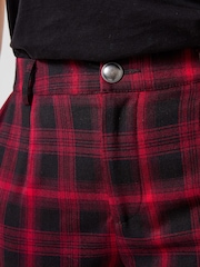 Joe Browns Red Checked Straight Leg Trousers - Image 6 of 7