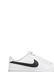 Nike White/Black Court Royale 2 Trainers - Image 1 of 9