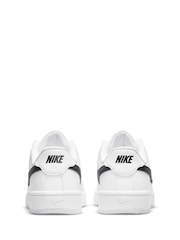 Nike White/Black Court Royale 2 Trainers - Image 6 of 9